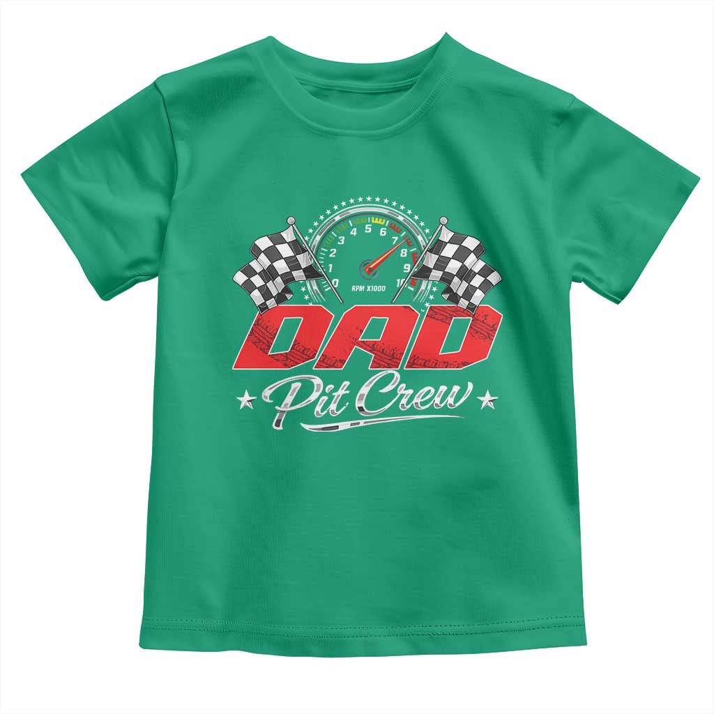 Dad Pit Crew Toddler T Shirt Racing Family Matching Father's Day