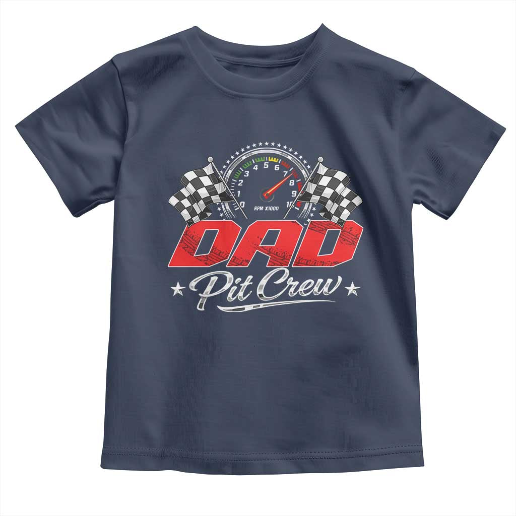 Dad Pit Crew Toddler T Shirt Racing Family Matching Father's Day