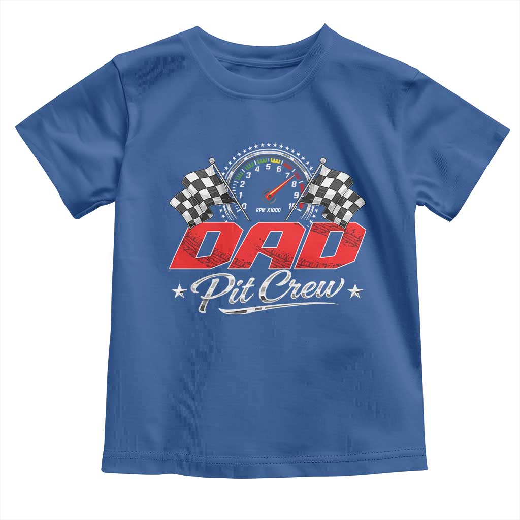 Dad Pit Crew Toddler T Shirt Racing Family Matching Father's Day