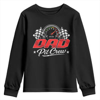 Dad Pit Crew Youth Sweatshirt Racing Family Matching Father's Day