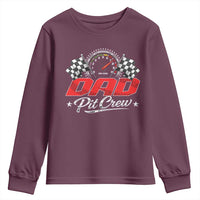 Dad Pit Crew Youth Sweatshirt Racing Family Matching Father's Day