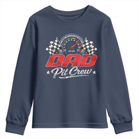 Dad Pit Crew Youth Sweatshirt Racing Family Matching Father's Day
