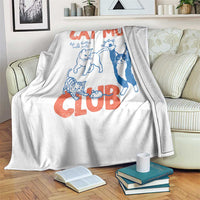 Cat Mom Club Throw Blanket Life is Better with Cats Mothers Day