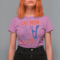Cat Mom Club T Shirt For Women Life is Better with Cats Mothers Day
