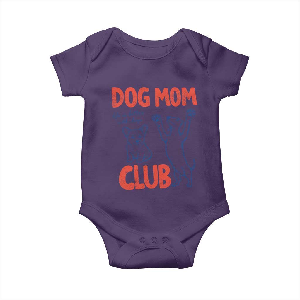 Dog Mom Club Baby Onesie Life is Better with Dogs Mother's Day