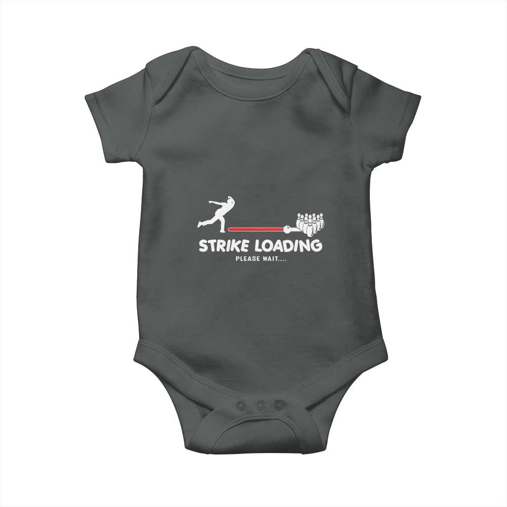 Funny Bowling Baby Onesie Strike Loading Please Wait Ball Pin - Wonder Print Shop