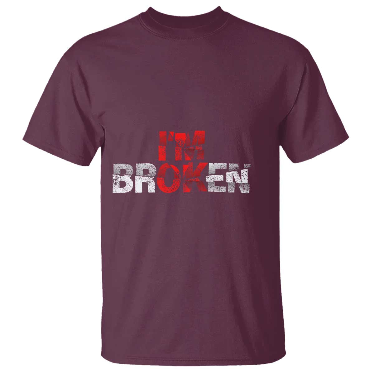 Invisible Illness T Shirt I'm OK I'm Broken - Wonder Print Shop
