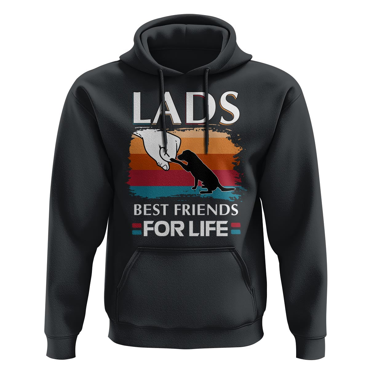 Labrador Lover Hoodie Lab Best Friends For Life Vintage Retro Pet Lover - Wonder Print Shop