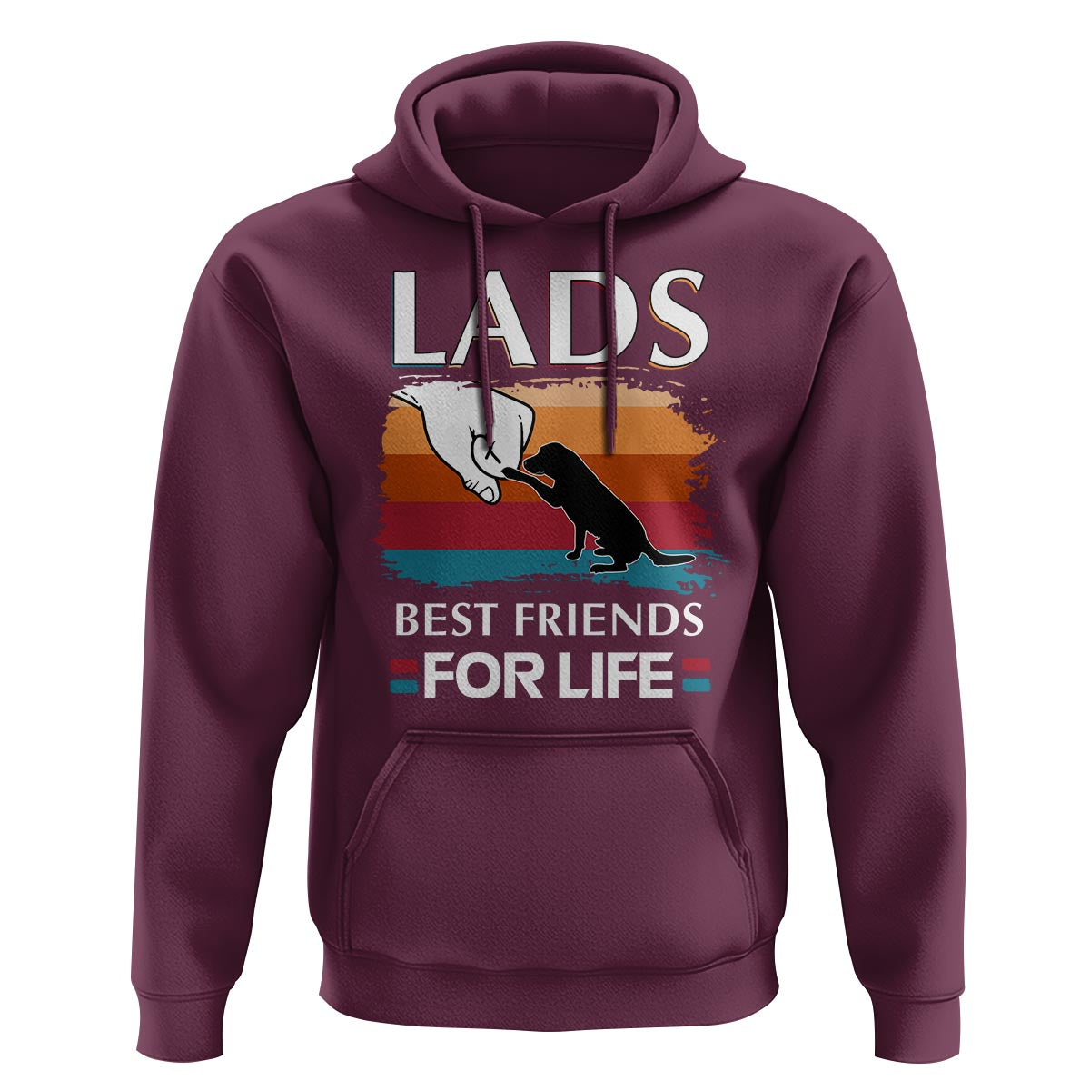 Labrador Lover Hoodie Lab Best Friends For Life Vintage Retro Pet Lover - Wonder Print Shop
