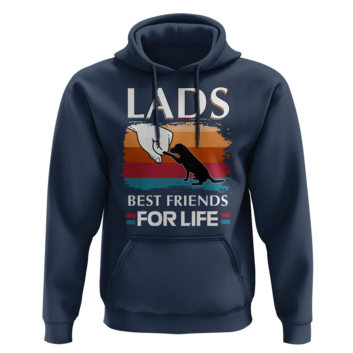 Labrador Lover Hoodie Lab Best Friends For Life Vintage Retro Pet Lover - Wonder Print Shop