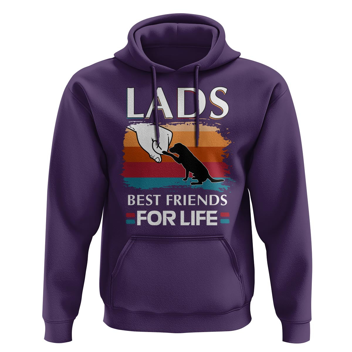 Labrador Lover Hoodie Lab Best Friends For Life Vintage Retro Pet Lover - Wonder Print Shop