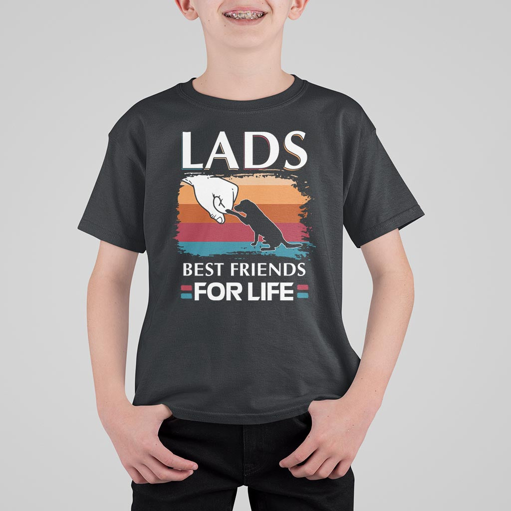 Labrador Lover T Shirt For Kid Lab Best Friends For Life Vintage Retro Pet Lover - Wonder Print Shop