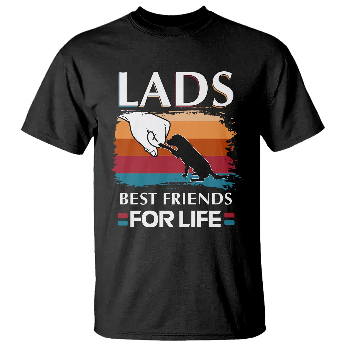 Labrador Lover T Shirt Lab Best Friends For Life Vintage Retro Pet Lover - Wonder Print Shop