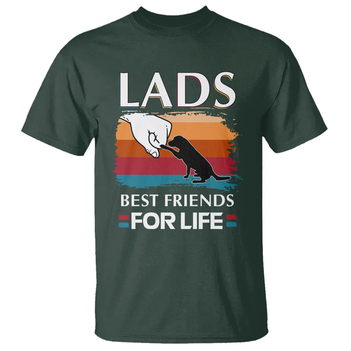 Labrador Lover T Shirt Lab Best Friends For Life Vintage Retro Pet Lover - Wonder Print Shop