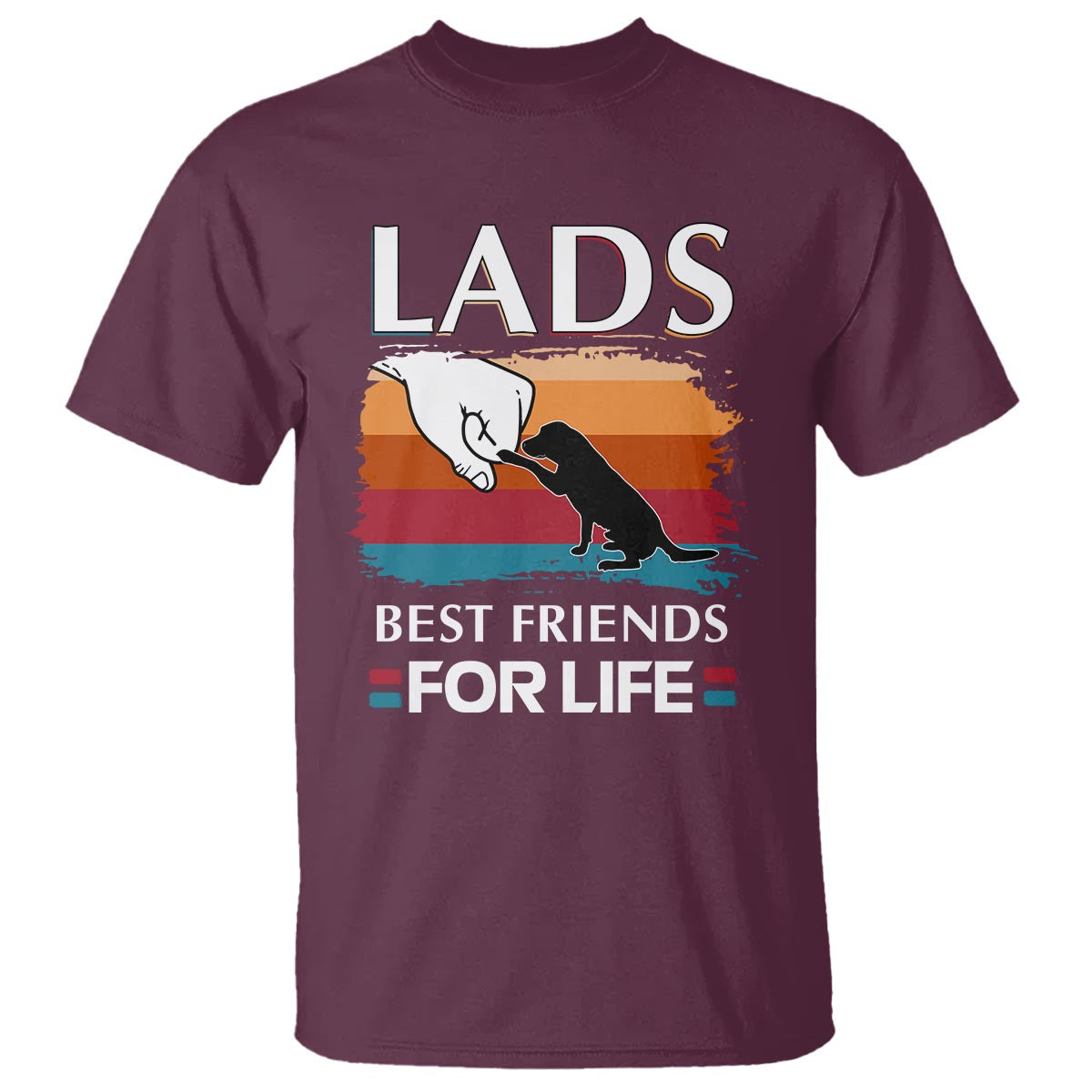 Labrador Lover T Shirt Lab Best Friends For Life Vintage Retro Pet Lover - Wonder Print Shop