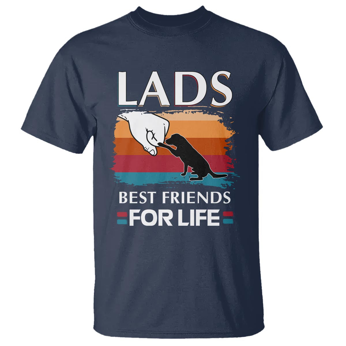 Labrador Lover T Shirt Lab Best Friends For Life Vintage Retro Pet Lover - Wonder Print Shop