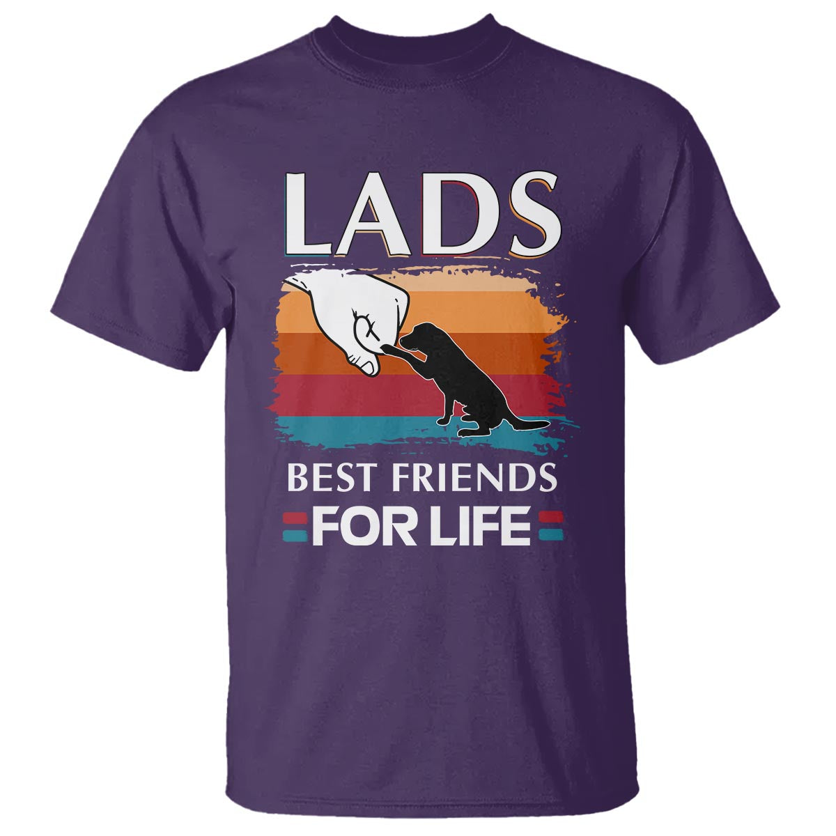 Labrador Lover T Shirt Lab Best Friends For Life Vintage Retro Pet Lover - Wonder Print Shop