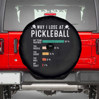 Funny Pickleball Spare Tire Cover Why I Lose At Pickleball Humor - Wonder Print Shop