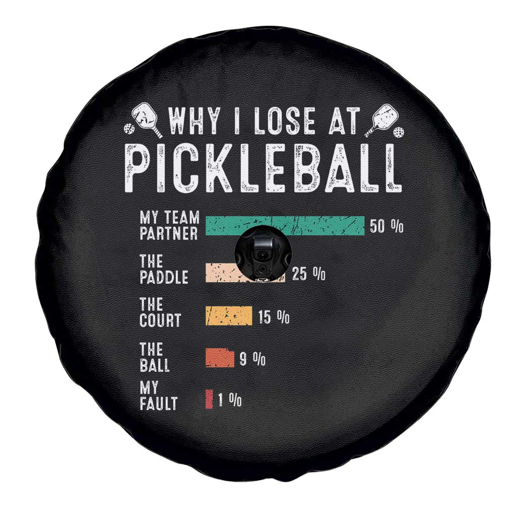 Funny Pickleball Spare Tire Cover Why I Lose At Pickleball Humor - Wonder Print Shop