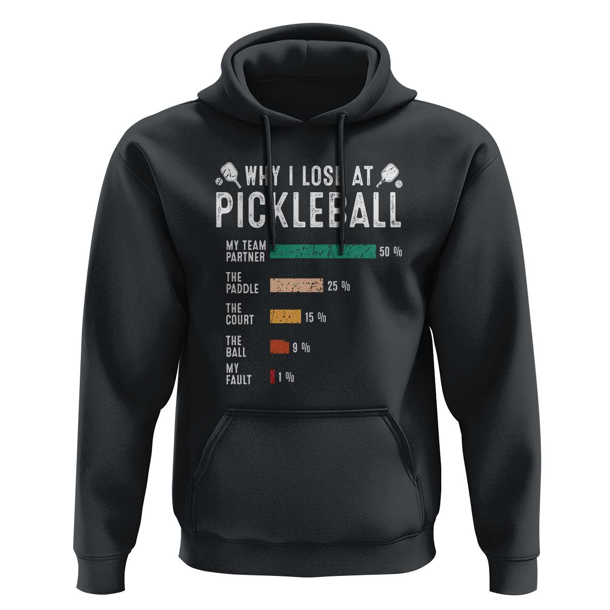 Funny Pickleball Hoodie Why I Lose At Pickleball Humor - Wonder Print Shop