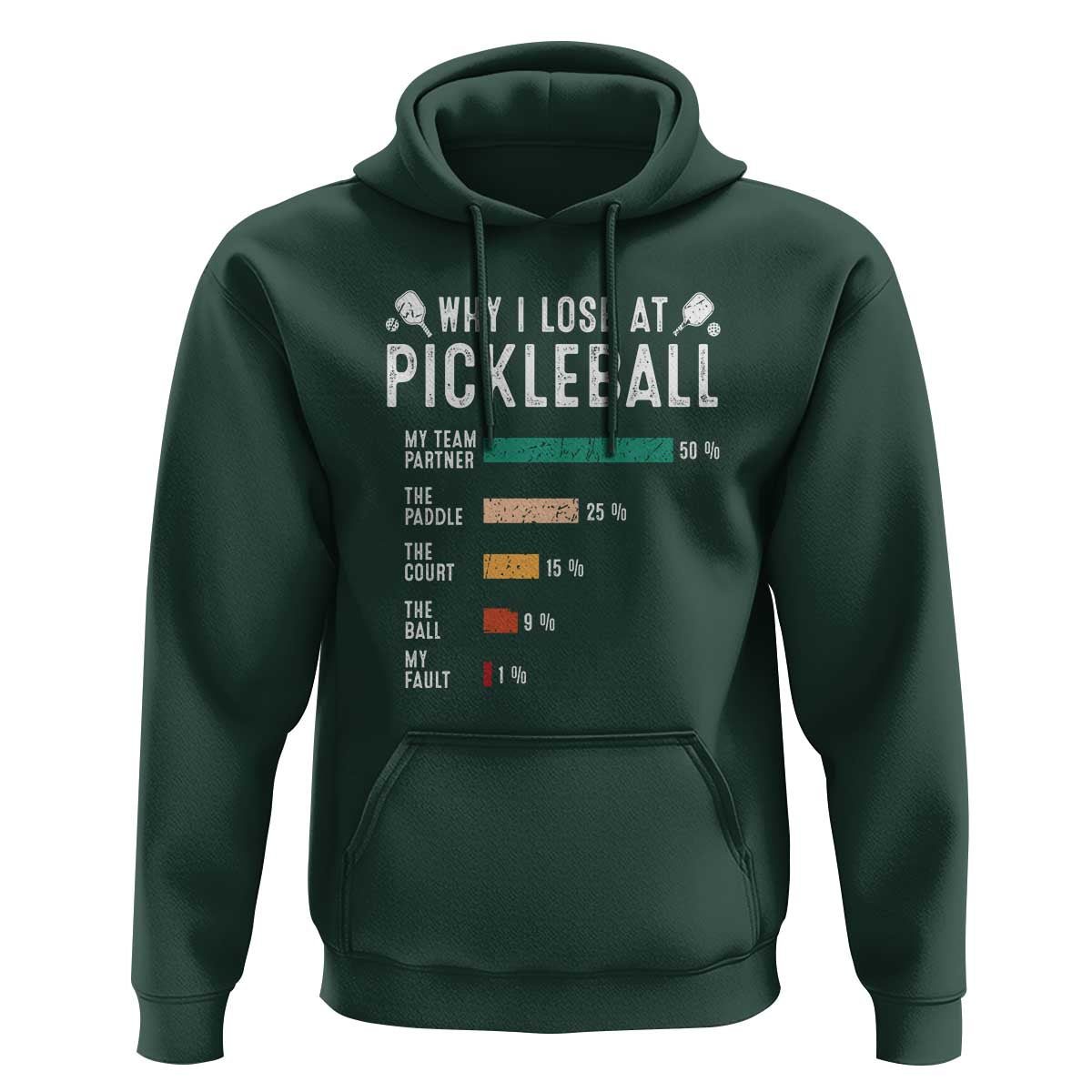 Funny Pickleball Hoodie Why I Lose At Pickleball Humor - Wonder Print Shop