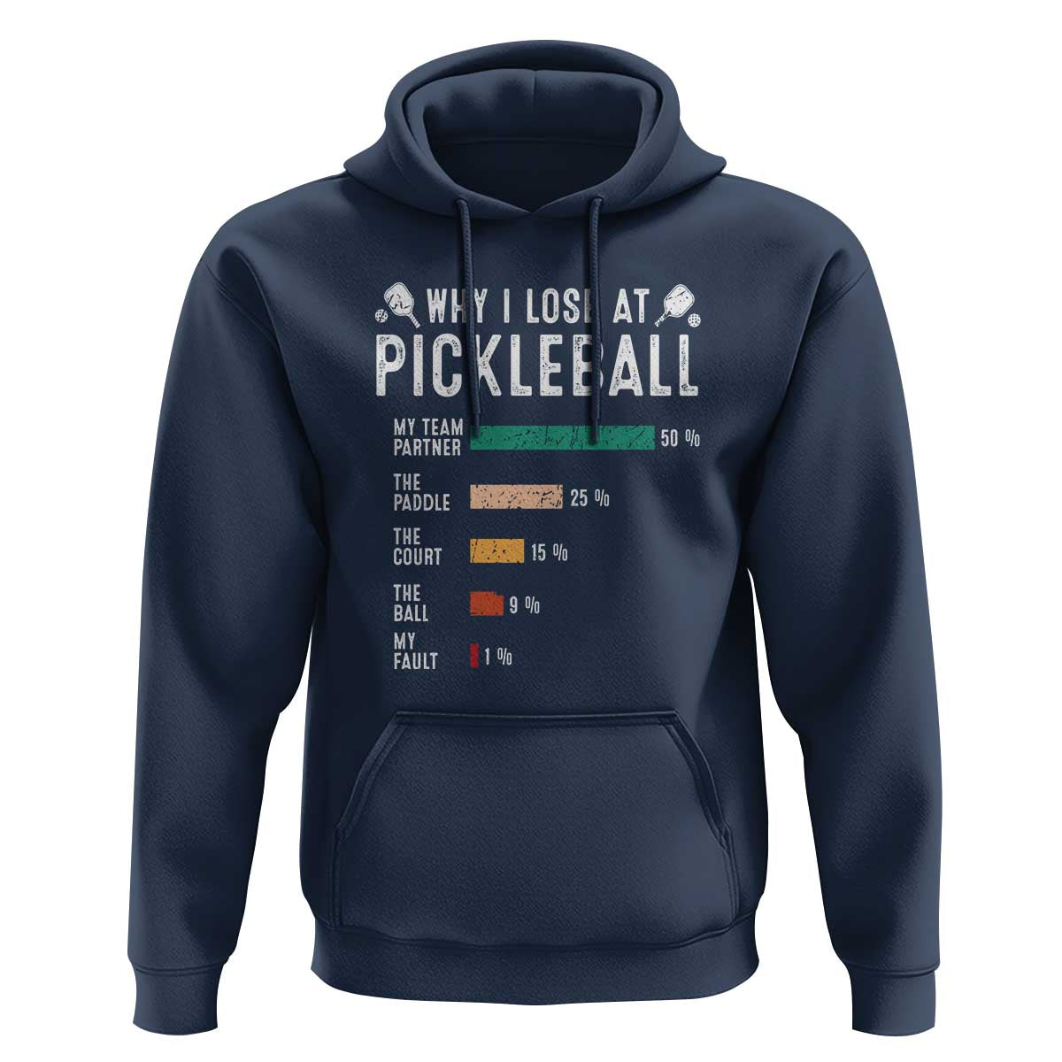 Funny Pickleball Hoodie Why I Lose At Pickleball Humor - Wonder Print Shop
