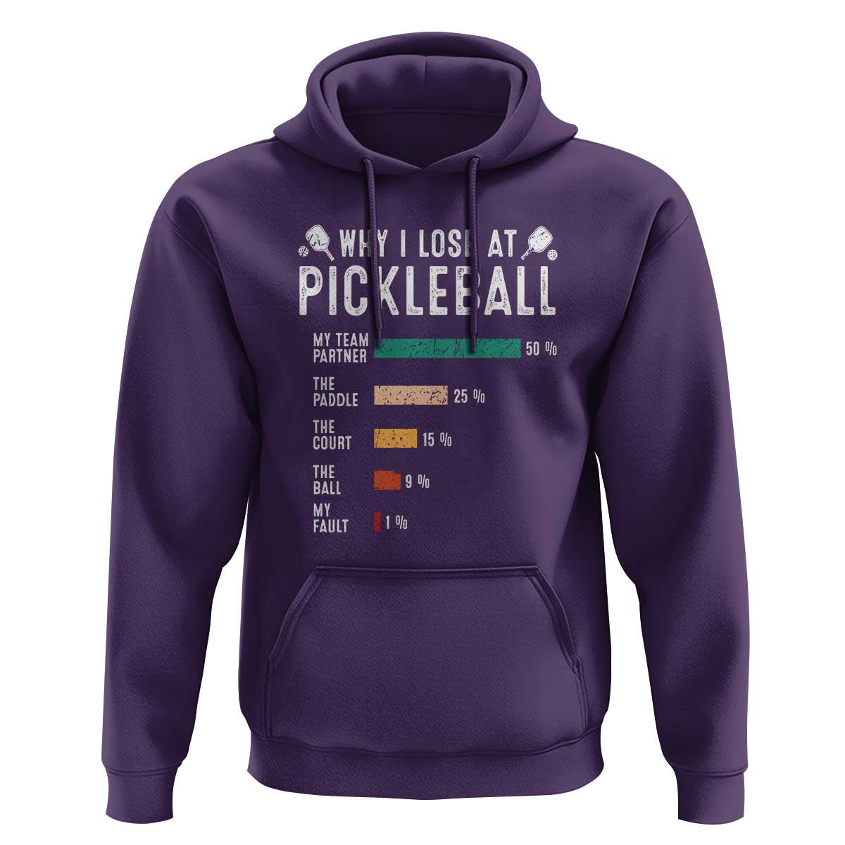 Funny Pickleball Hoodie Why I Lose At Pickleball Humor - Wonder Print Shop