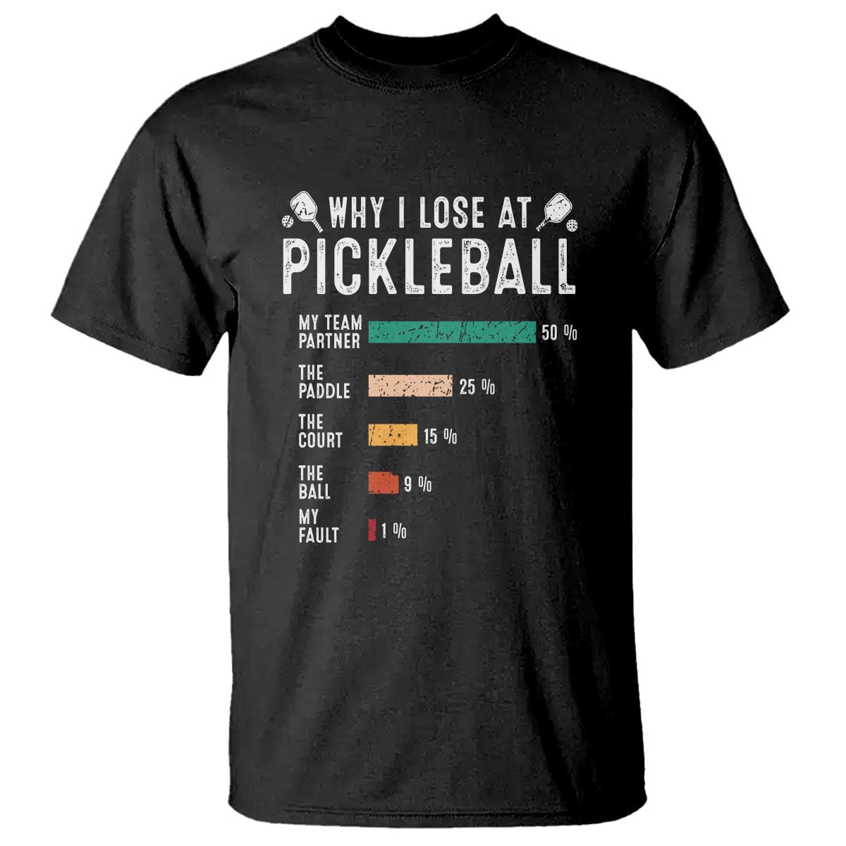 Funny Pickleball T Shirt Why I Lose At Pickleball Humor - Wonder Print Shop