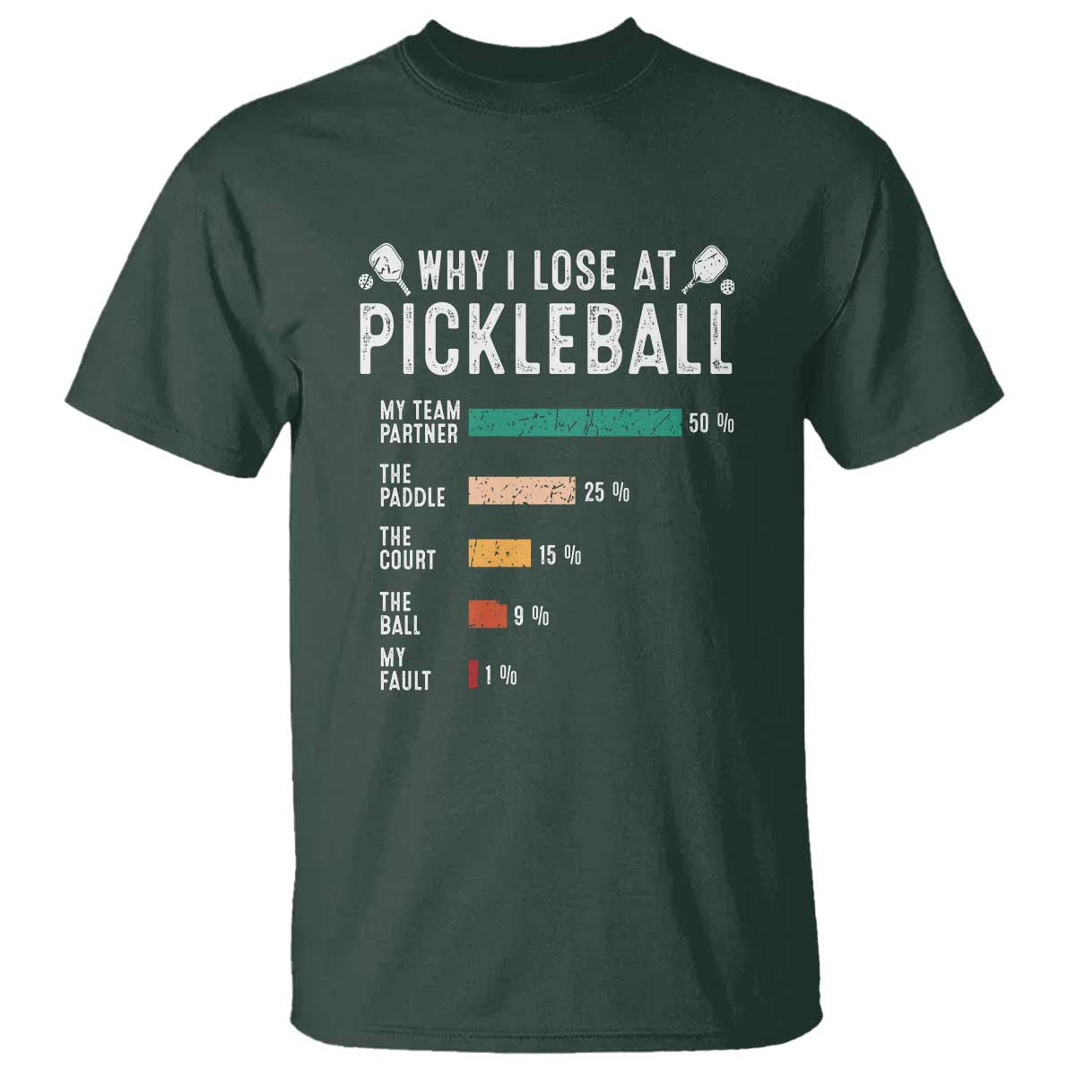 Funny Pickleball T Shirt Why I Lose At Pickleball Humor - Wonder Print Shop