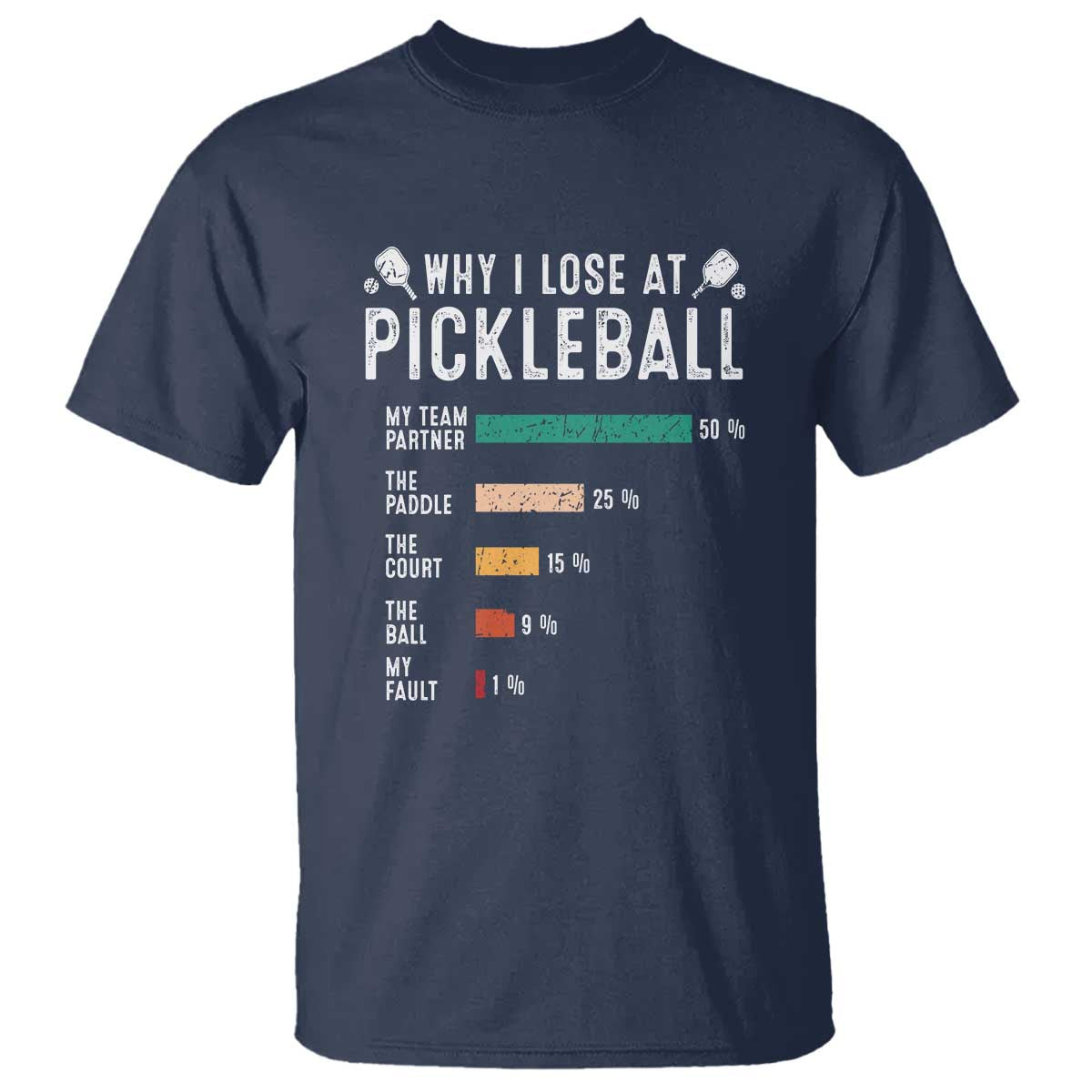 Funny Pickleball T Shirt Why I Lose At Pickleball Humor - Wonder Print Shop