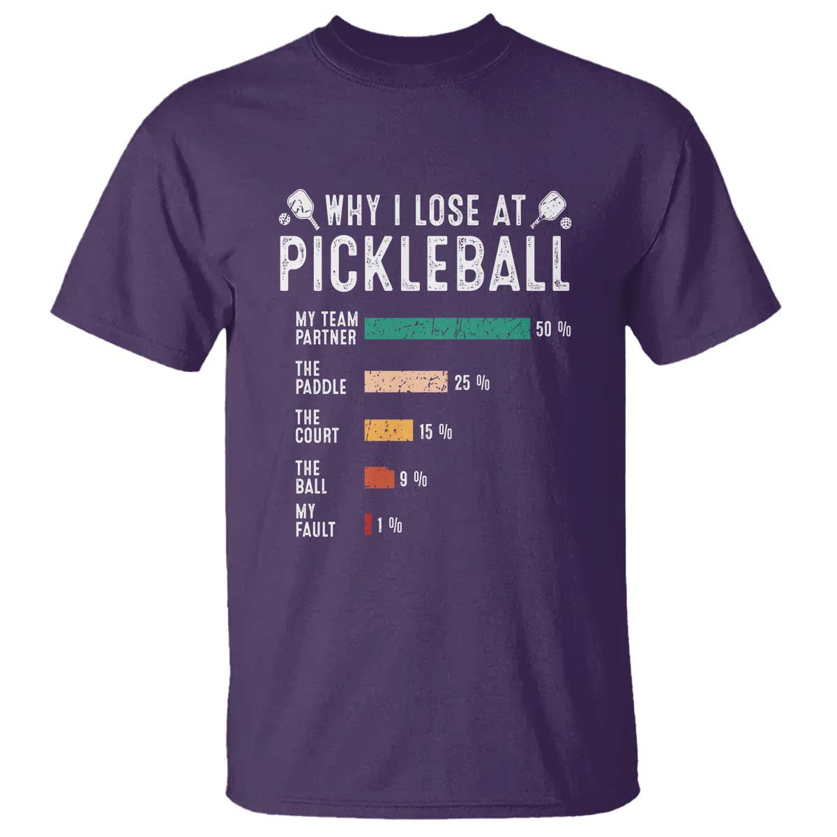 Funny Pickleball T Shirt Why I Lose At Pickleball Humor - Wonder Print Shop