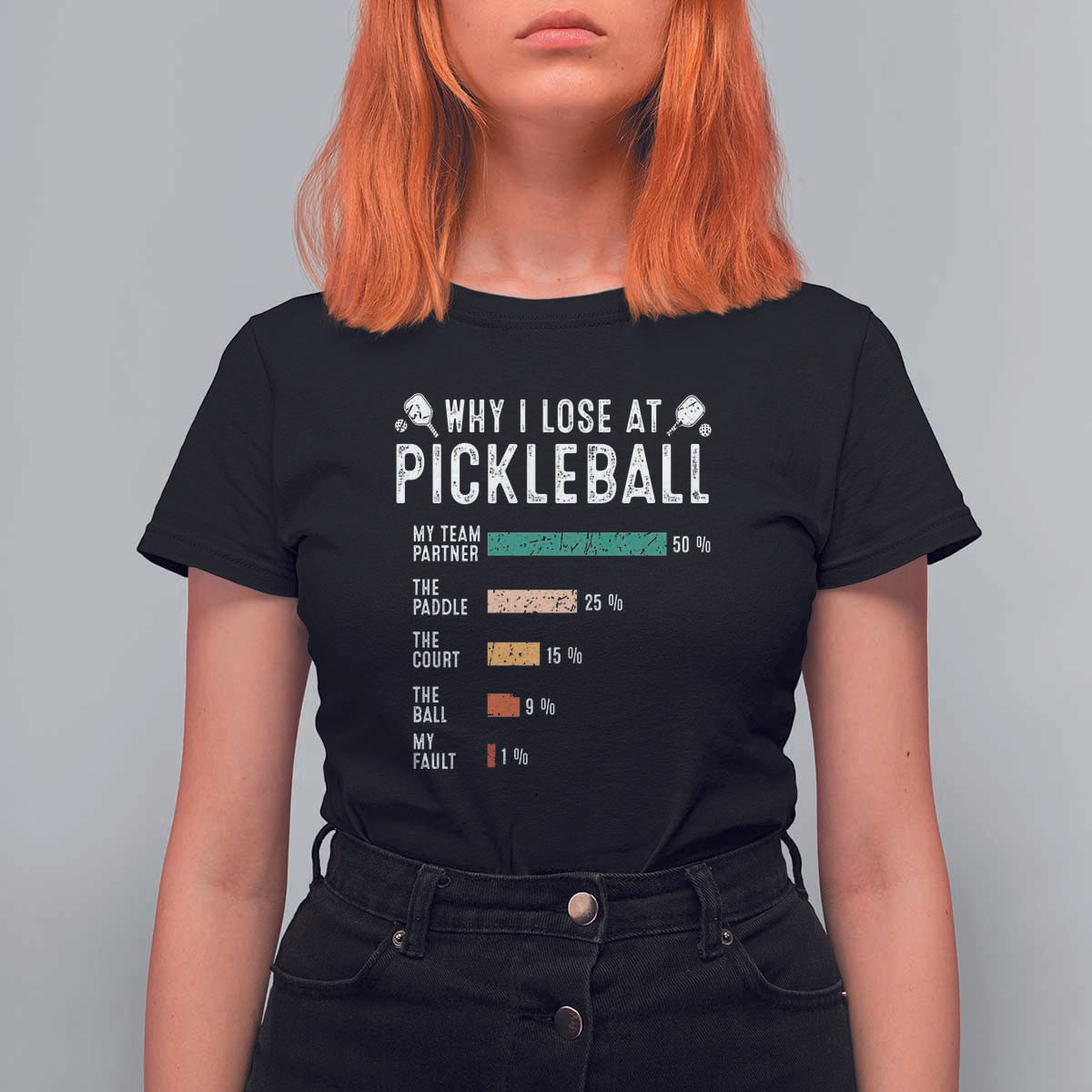 Funny Pickleball T Shirt For Women Why I Lose At Pickleball Humor - Wonder Print Shop