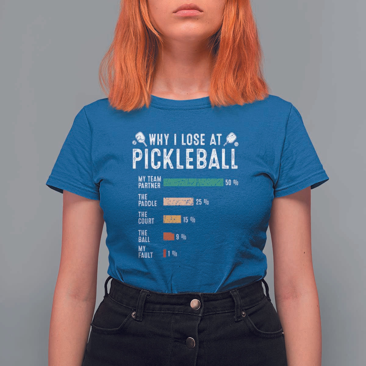 Funny Pickleball T Shirt For Women Why I Lose At Pickleball Humor - Wonder Print Shop