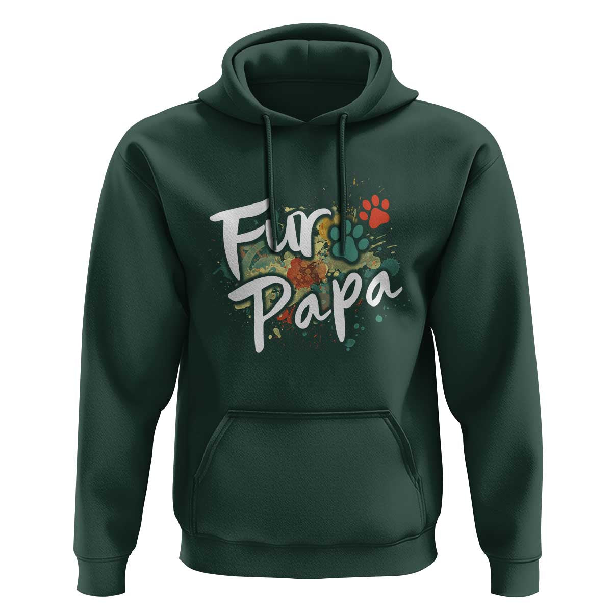 Fur Papa Hoodie Pet Lover Dog Dad Father's Day - Wonder Print Shop