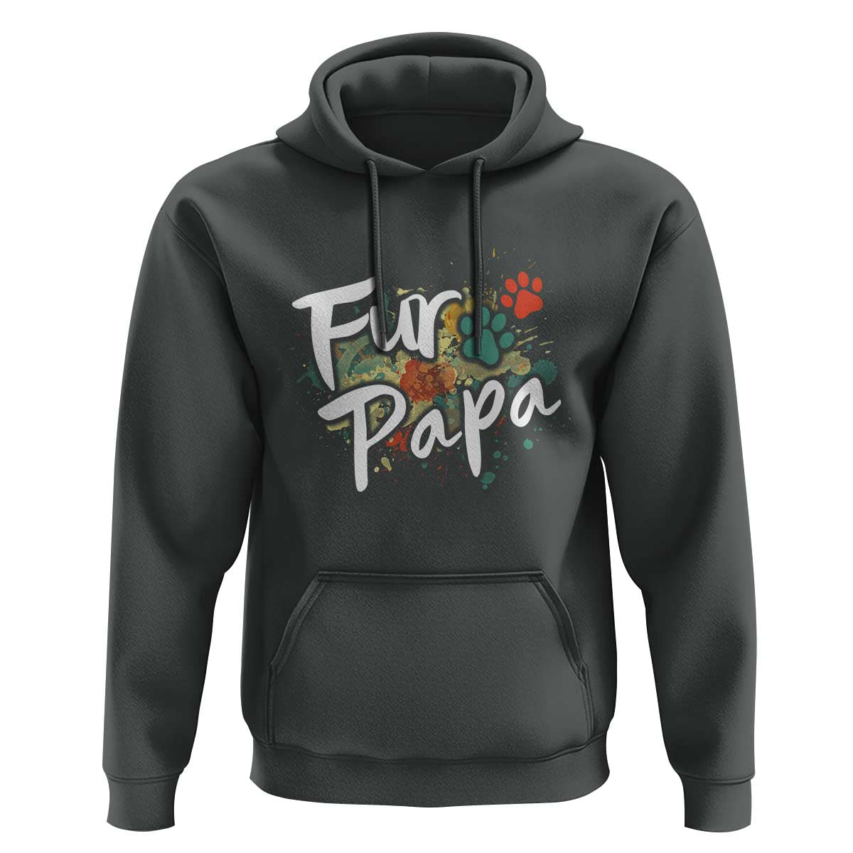 Fur Papa Hoodie Pet Lover Dog Dad Father's Day - Wonder Print Shop