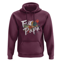 Fur Papa Hoodie Pet Lover Dog Dad Father's Day - Wonder Print Shop