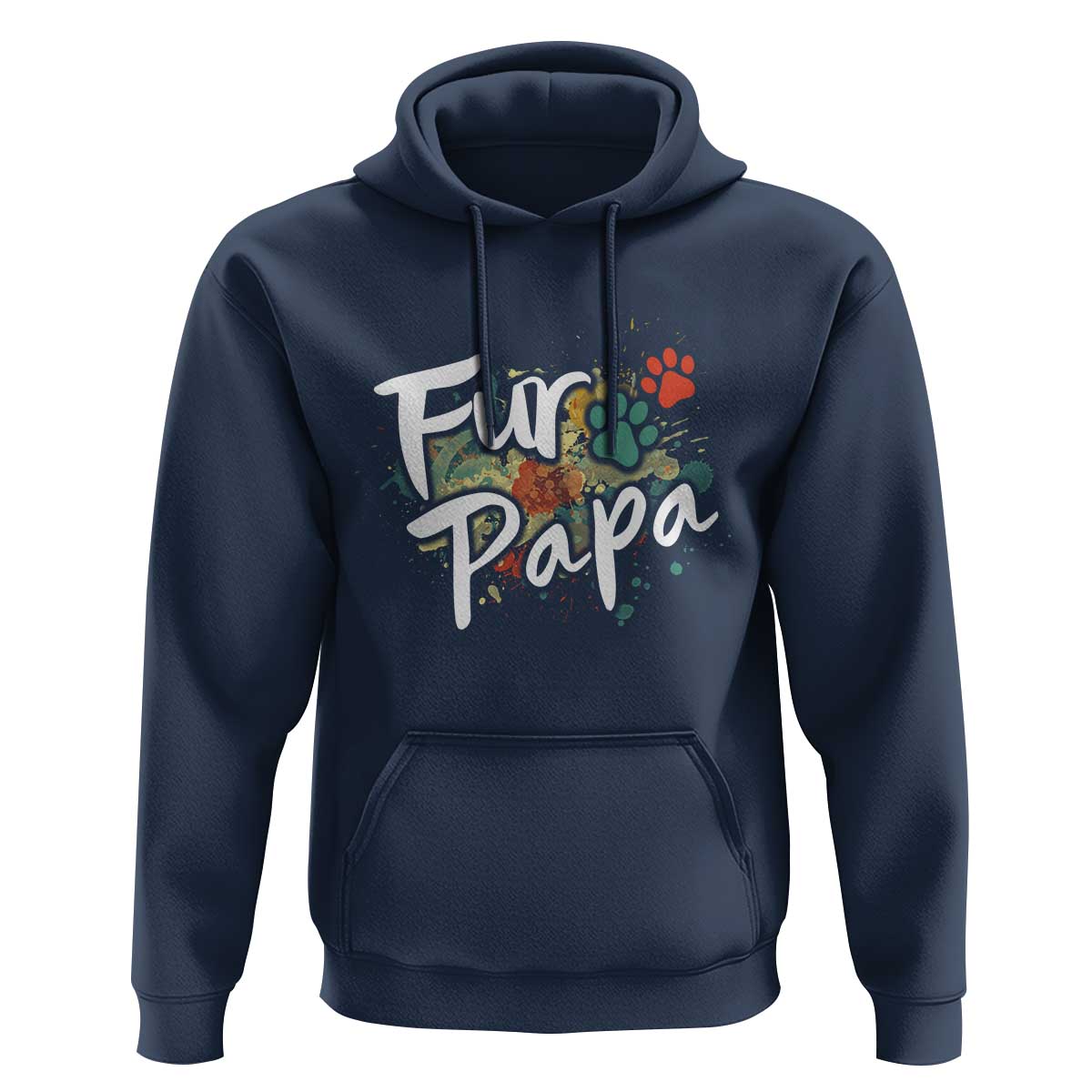 Fur Papa Hoodie Pet Lover Dog Dad Father's Day - Wonder Print Shop