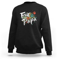 Fur Papa Sweatshirt Pet Lover Dog Dad Father's Day - Wonder Print Shop