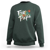 Fur Papa Sweatshirt Pet Lover Dog Dad Father's Day - Wonder Print Shop