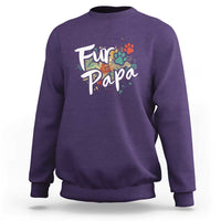 Fur Papa Sweatshirt Pet Lover Dog Dad Father's Day - Wonder Print Shop
