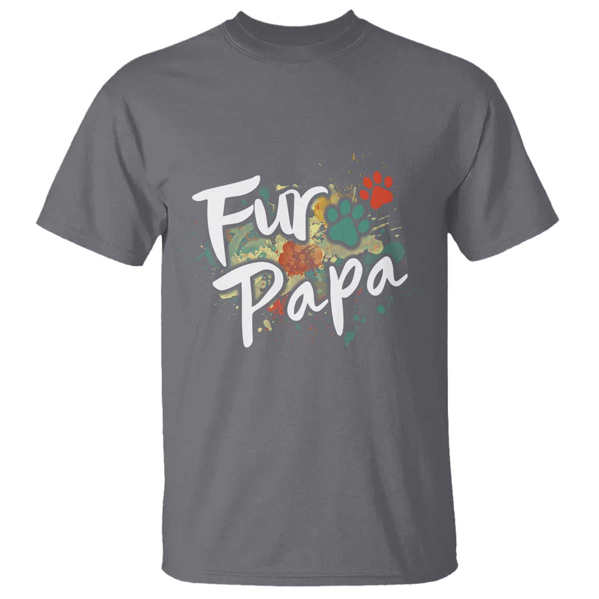 Fur Papa T Shirt Pet Lover Dog Dad Father's Day - Wonder Print Shop
