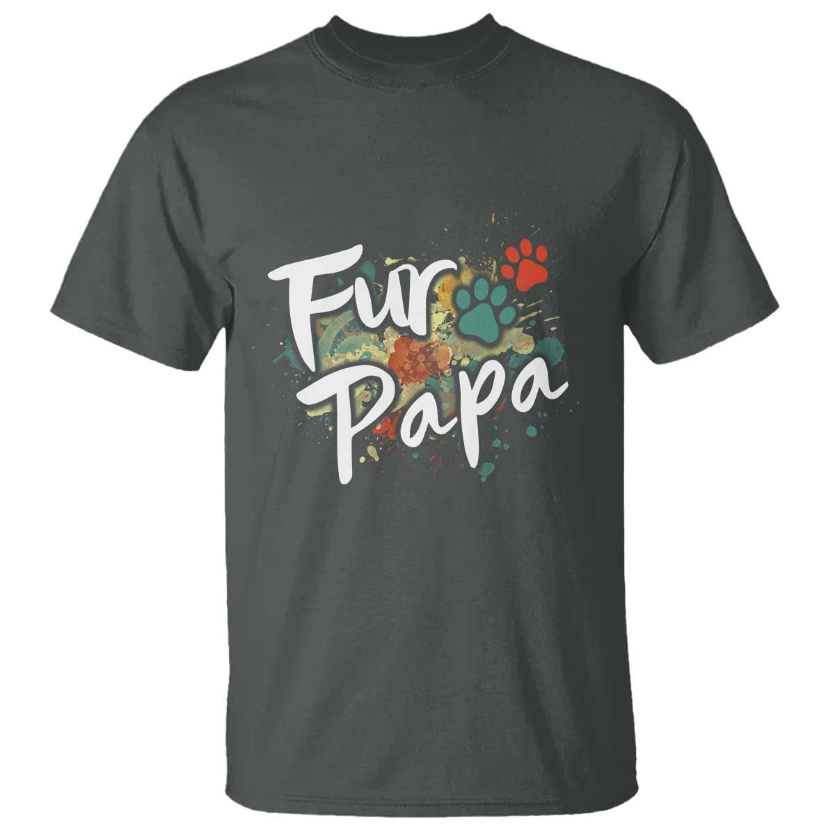 Fur Papa T Shirt Pet Lover Dog Dad Father's Day - Wonder Print Shop
