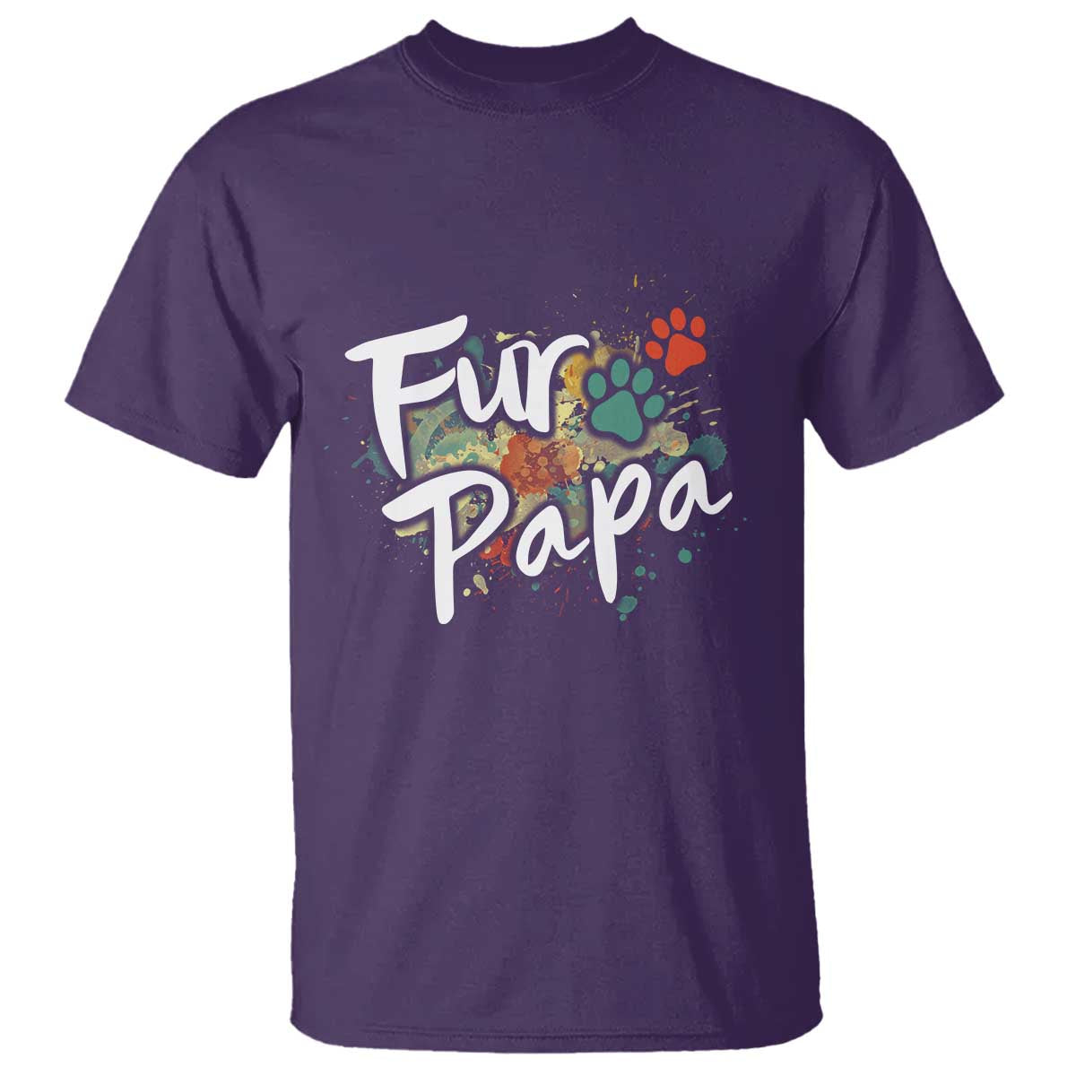 Fur Papa T Shirt Pet Lover Dog Dad Father's Day - Wonder Print Shop
