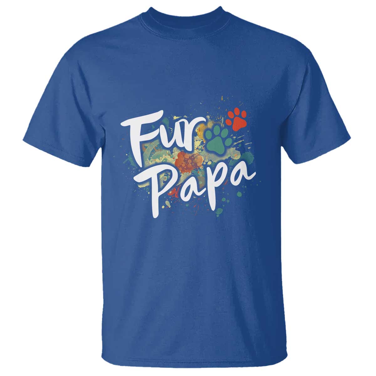 Fur Papa T Shirt Pet Lover Dog Dad Father's Day - Wonder Print Shop