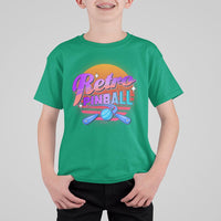 Retro Pinball T Shirt For Kid Machine Vintage Arcade Flippers Game - Wonder Print Shop