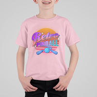 Retro Pinball T Shirt For Kid Machine Vintage Arcade Flippers Game - Wonder Print Shop