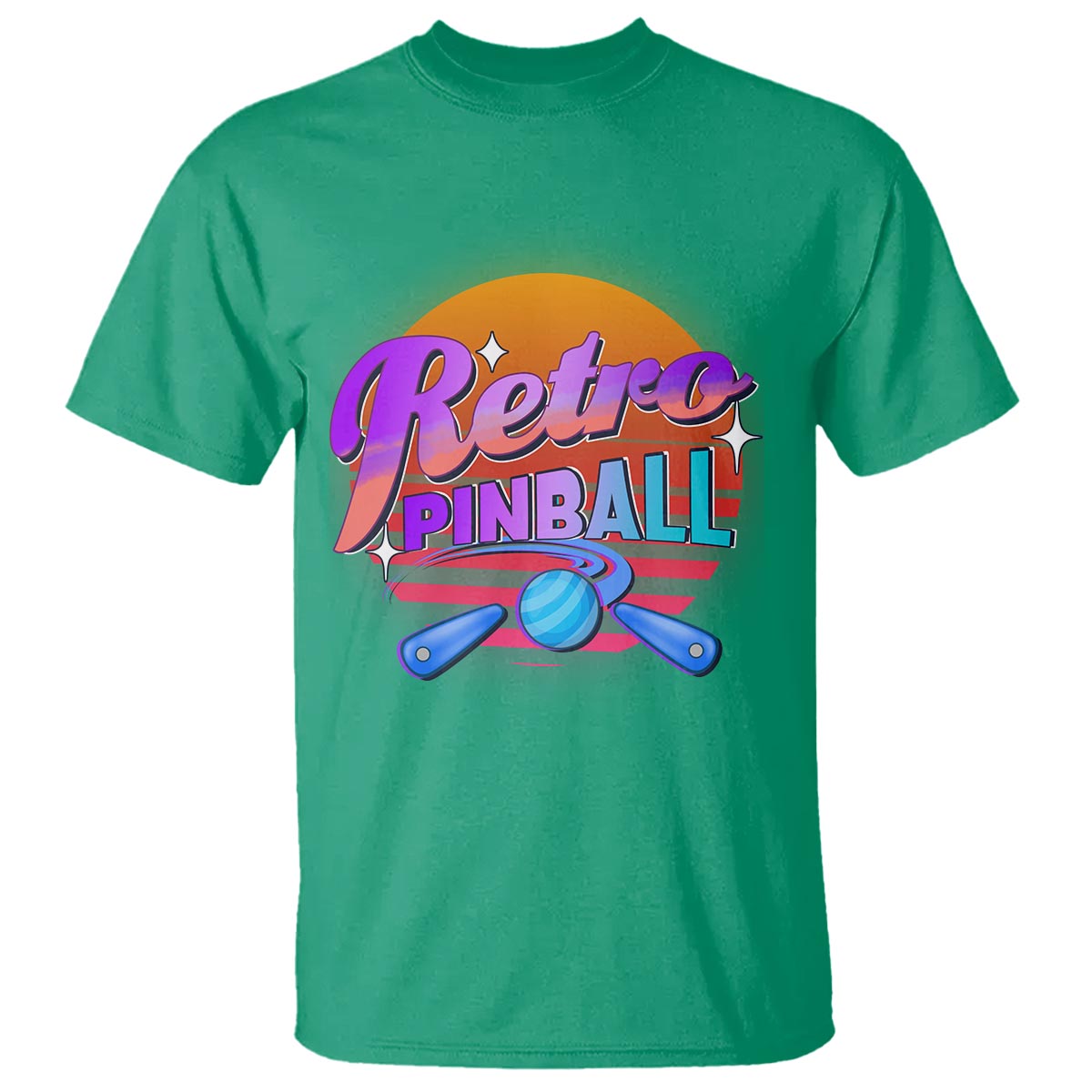 Retro Pinball T Shirt Machine Vintage Arcade Flippers Game - Wonder Print Shop