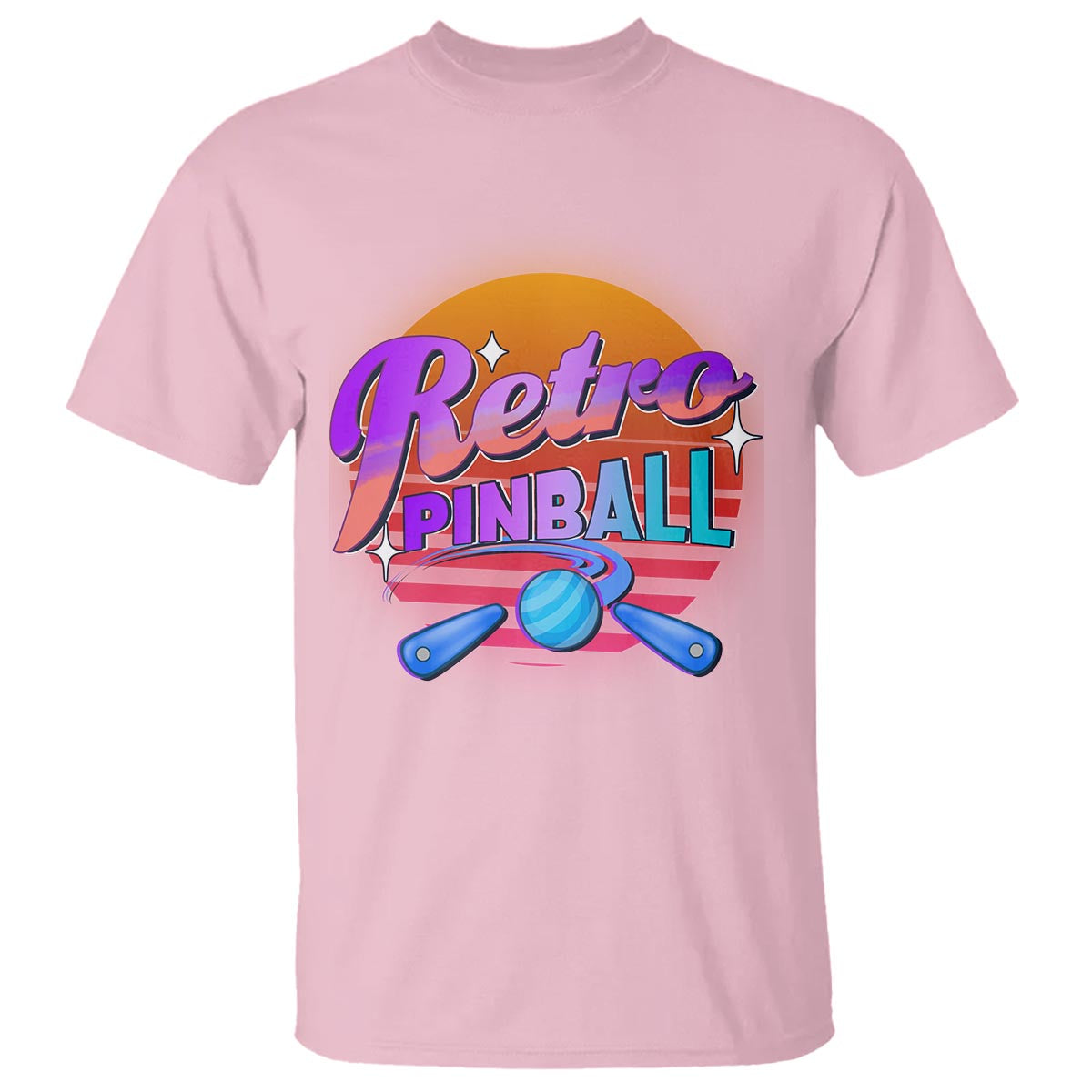 Retro Pinball T Shirt Machine Vintage Arcade Flippers Game - Wonder Print Shop