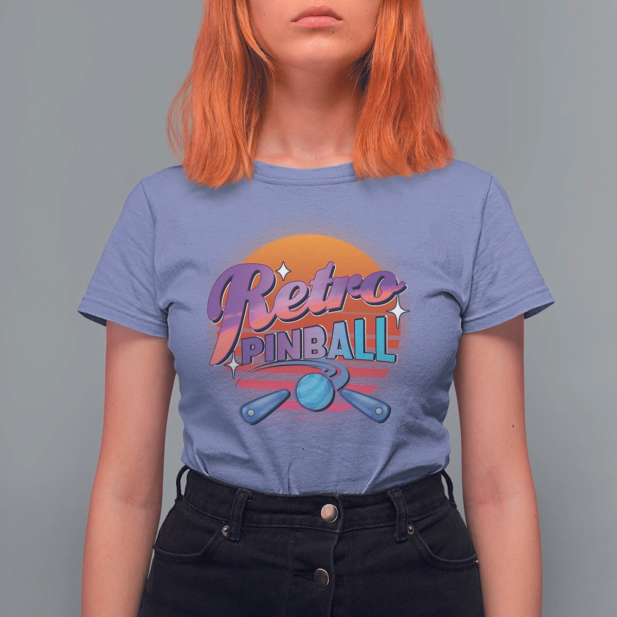 Retro Pinball T Shirt For Women Machine Vintage Arcade Flippers Game - Wonder Print Shop