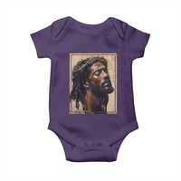 Religious Black Jesus With Crown Of Thorns Baby Onesie